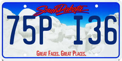SD license plate 75PI36