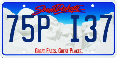 SD license plate 75PI37
