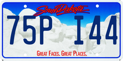 SD license plate 75PI44