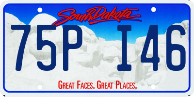SD license plate 75PI46
