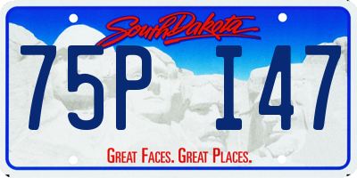 SD license plate 75PI47
