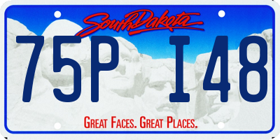 SD license plate 75PI48