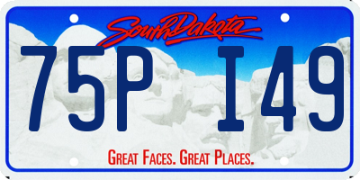 SD license plate 75PI49
