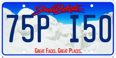 SD license plate 75PI50