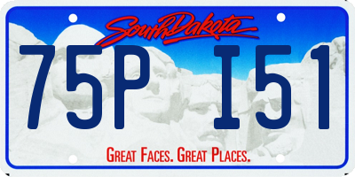 SD license plate 75PI51