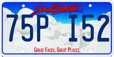 SD license plate 75PI52
