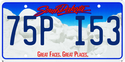 SD license plate 75PI53