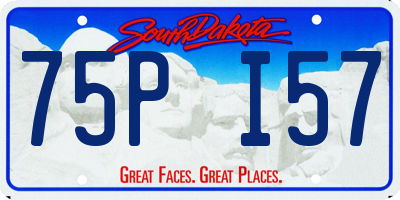 SD license plate 75PI57