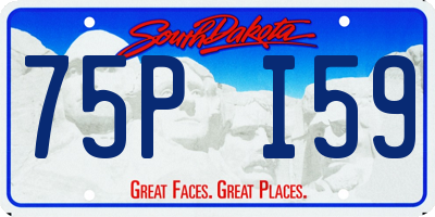 SD license plate 75PI59