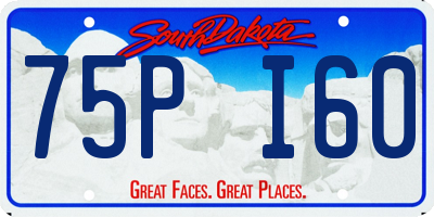SD license plate 75PI60