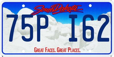 SD license plate 75PI62