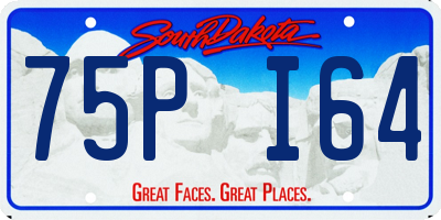 SD license plate 75PI64