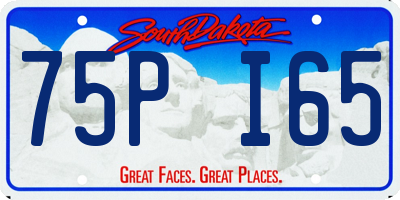 SD license plate 75PI65