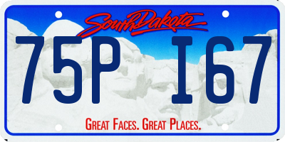 SD license plate 75PI67