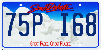 SD license plate 75PI68