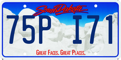 SD license plate 75PI71