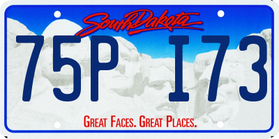 SD license plate 75PI73