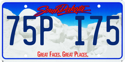SD license plate 75PI75