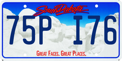 SD license plate 75PI76