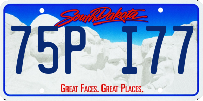 SD license plate 75PI77