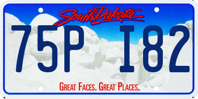 SD license plate 75PI82