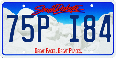 SD license plate 75PI84