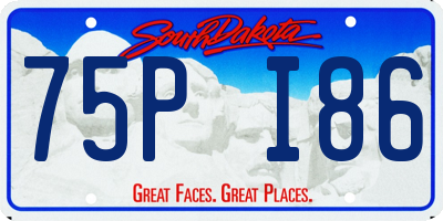 SD license plate 75PI86