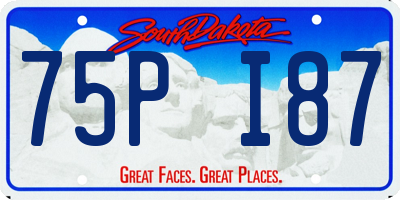 SD license plate 75PI87