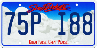 SD license plate 75PI88