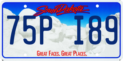 SD license plate 75PI89