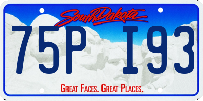 SD license plate 75PI93