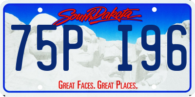 SD license plate 75PI96