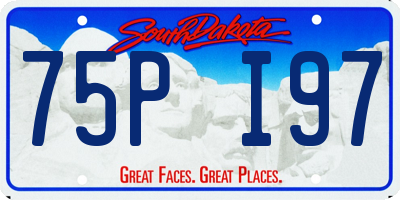 SD license plate 75PI97