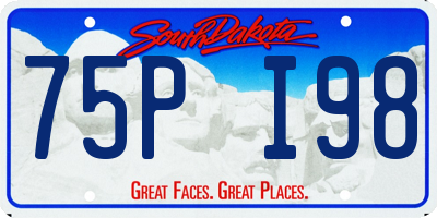 SD license plate 75PI98