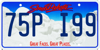SD license plate 75PI99