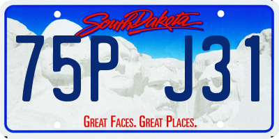 SD license plate 75PJ31