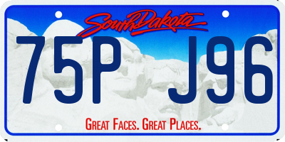 SD license plate 75PJ96