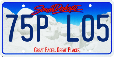 SD license plate 75PL05