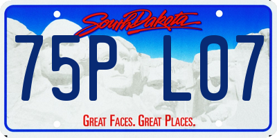 SD license plate 75PL07