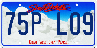 SD license plate 75PL09