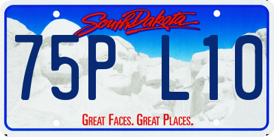SD license plate 75PL10