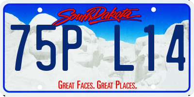 SD license plate 75PL14