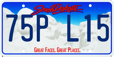 SD license plate 75PL15