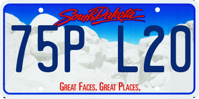 SD license plate 75PL20