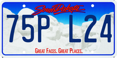 SD license plate 75PL24