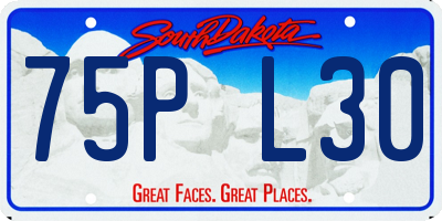 SD license plate 75PL30