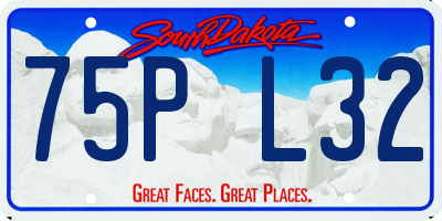 SD license plate 75PL32