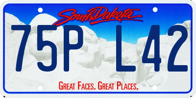 SD license plate 75PL42
