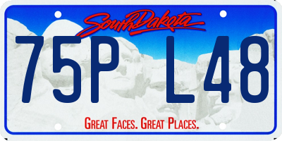 SD license plate 75PL48