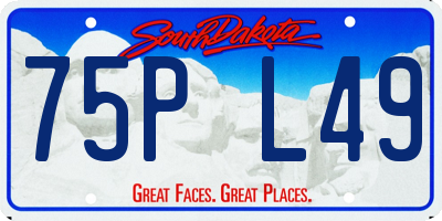 SD license plate 75PL49